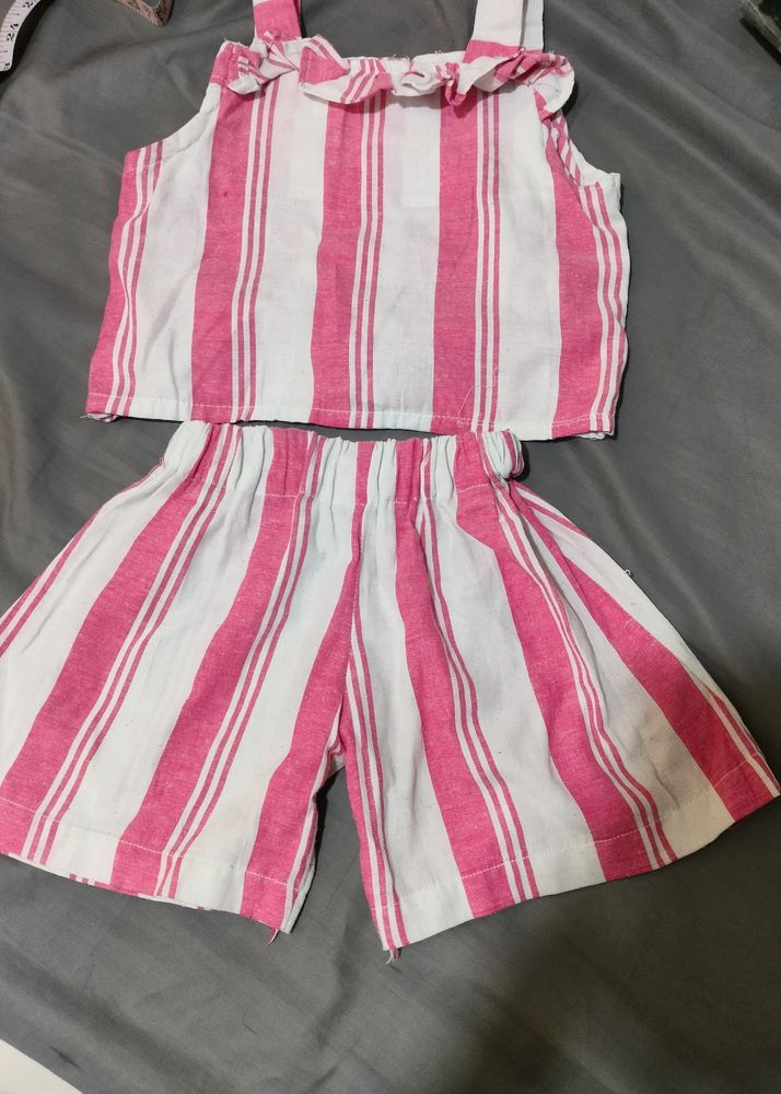 Cotton Co Ord Set For 4-6 Year Old Girl