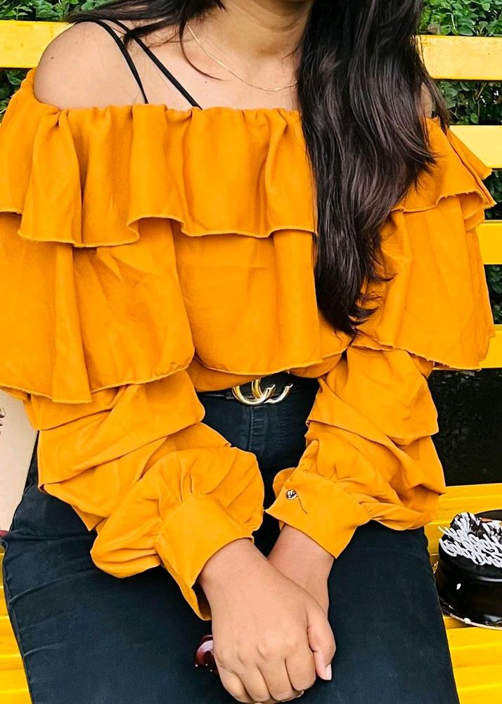 Yellow colour Beautiful top