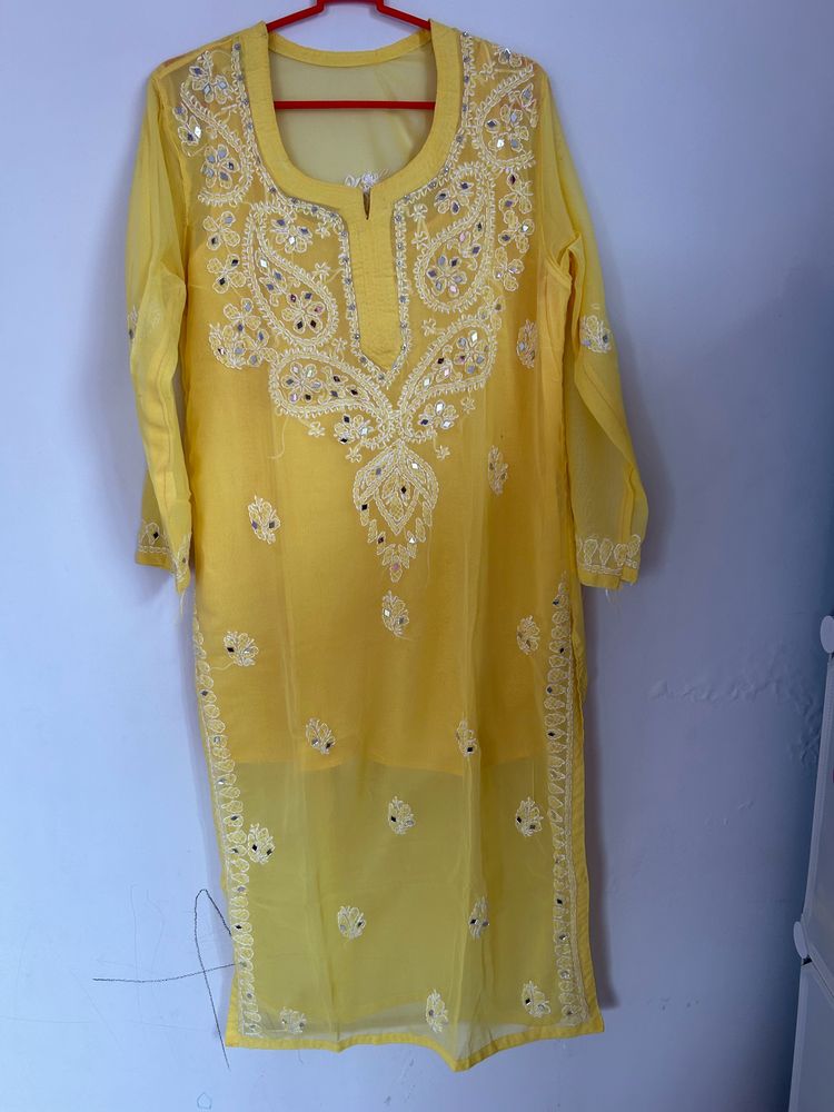 Lukhnavi work Kurti