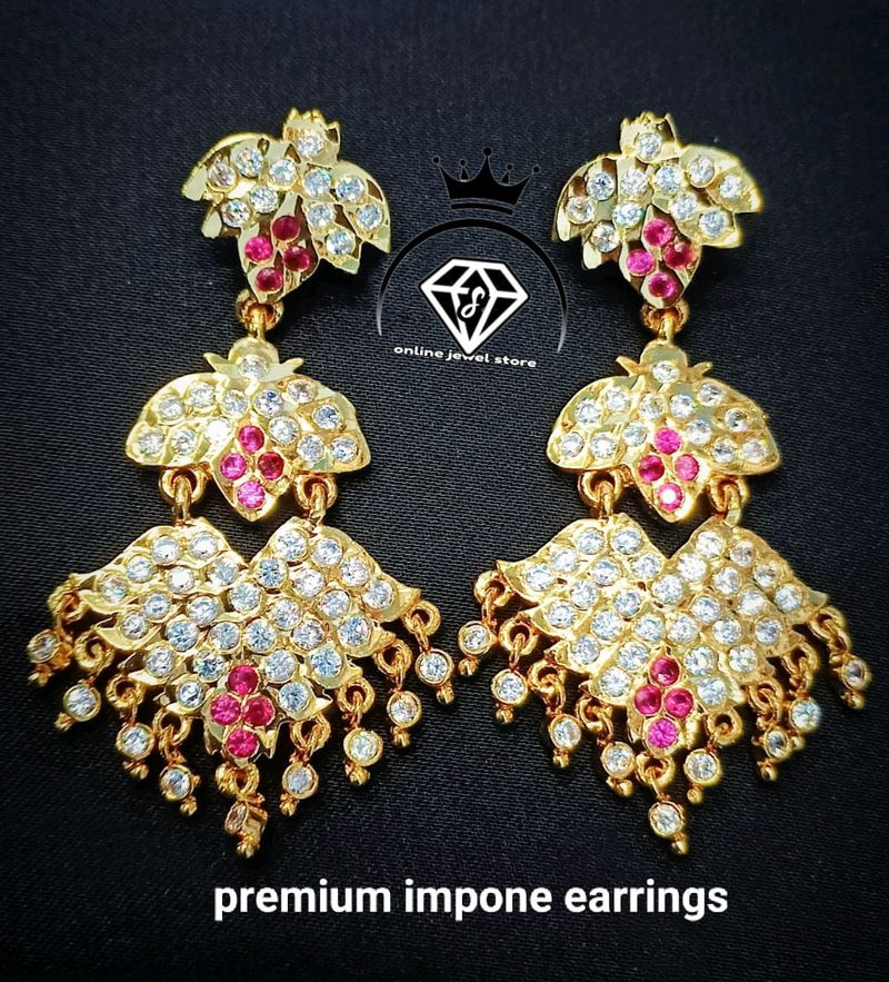 One Gram Gold Forming Premium Impone Earrings