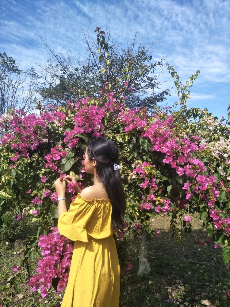 Yellow Off Shoulder Midi Dress