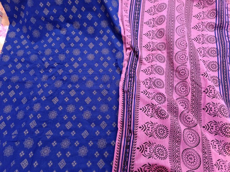 New Handloom Block Print Saree