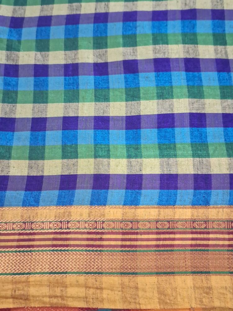 Multicolor Narayanpet Cotton Saree