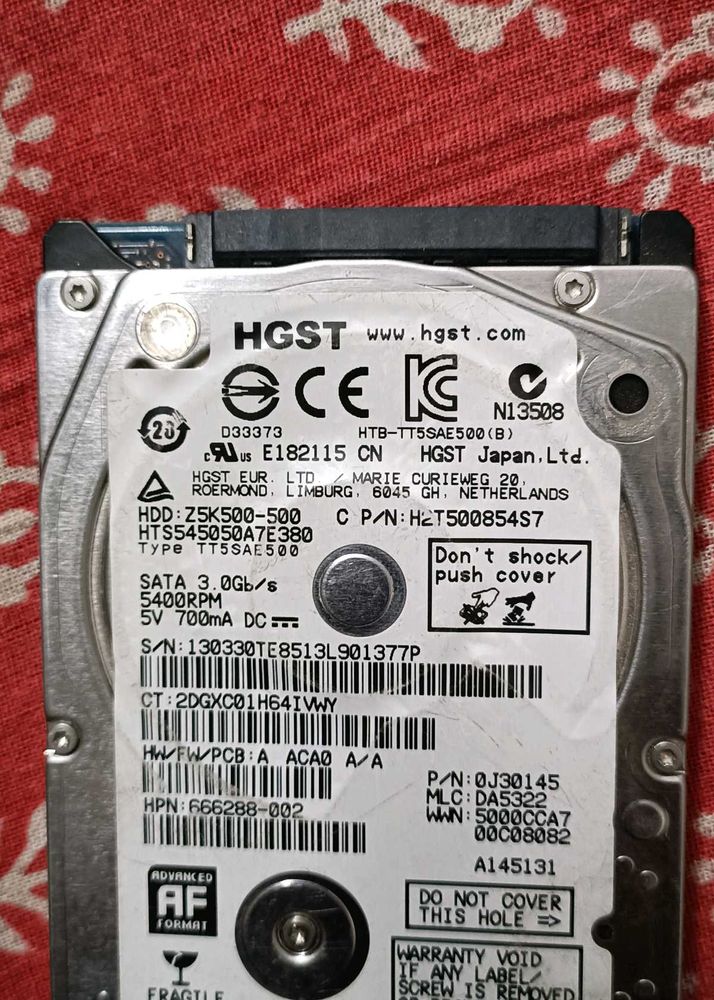 Hard Disk 500gb