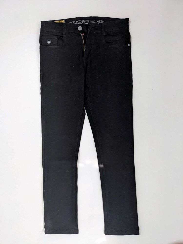 Men's Black Slim Fit Jeans (32)