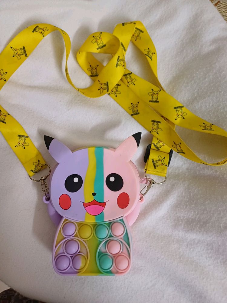 Pikachoo Pop It Kids Sling Purse