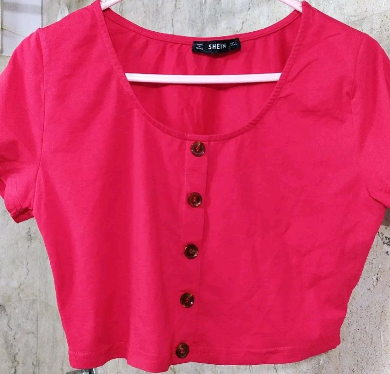 Shein Red Crop Top(fits 32-34inch)