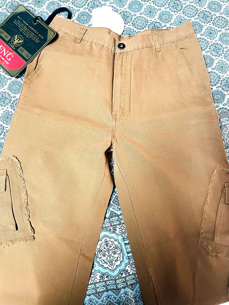 Brown Cargo Jeans