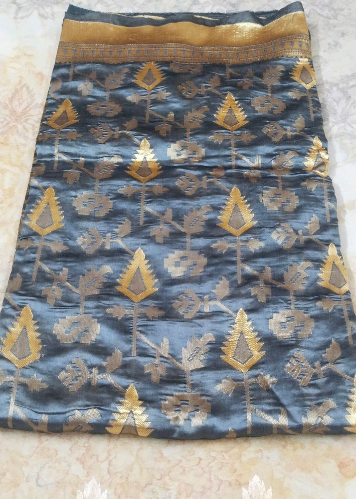 cottan Grey saree...unused