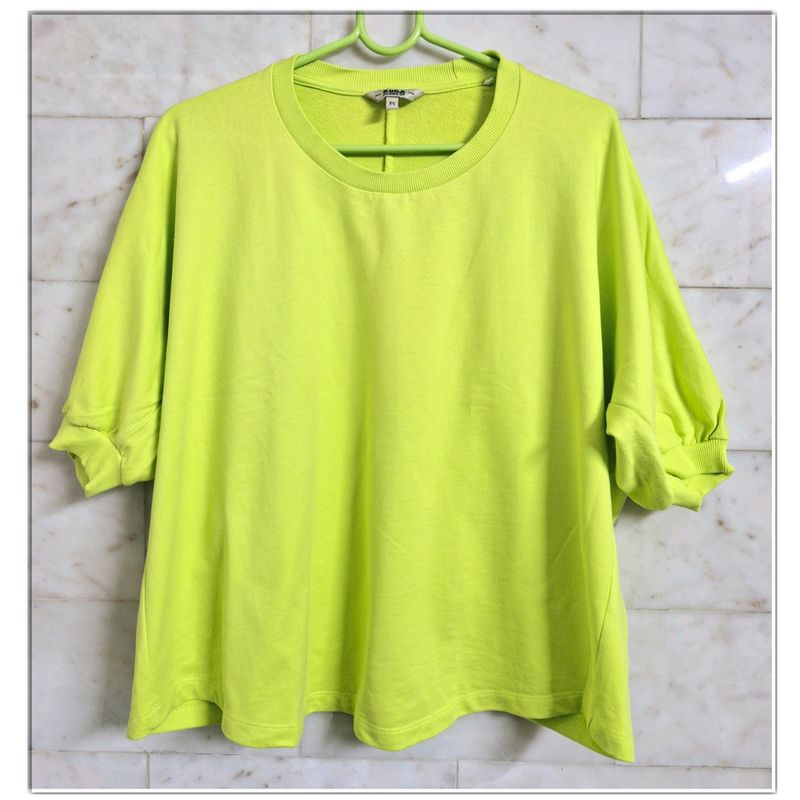 Oversized Neon Green Top