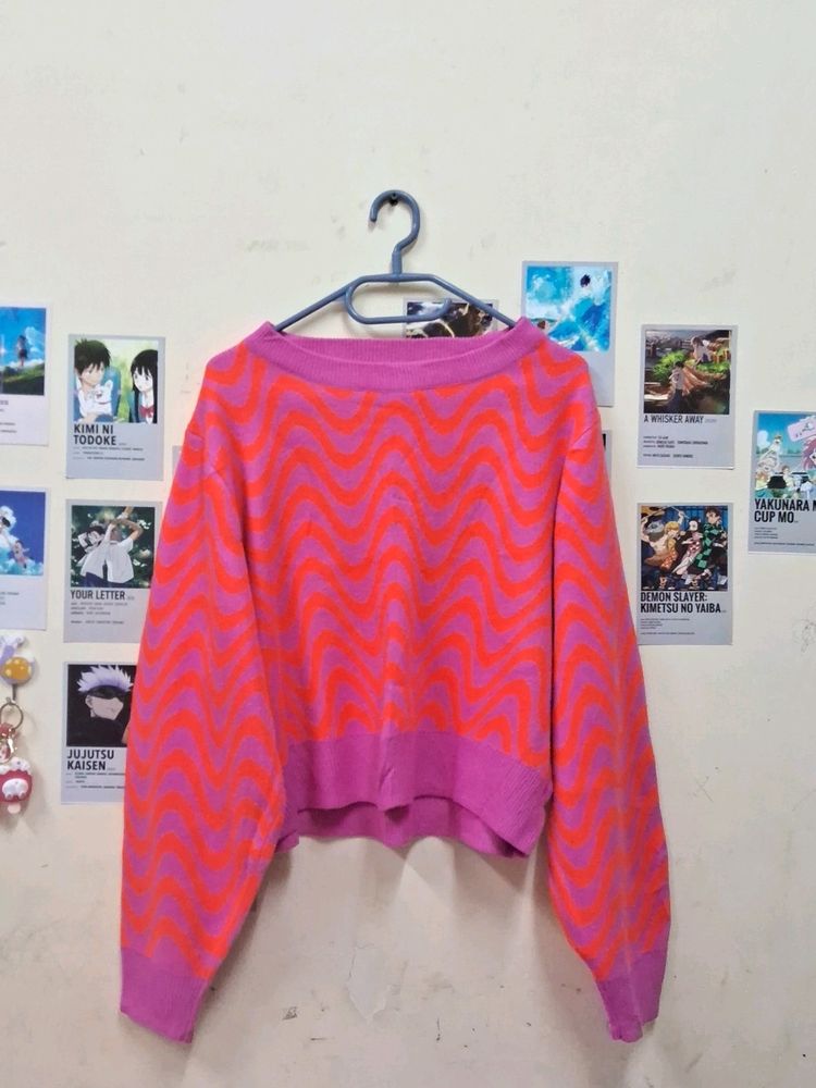 Soft Jacquard Knit Sweater