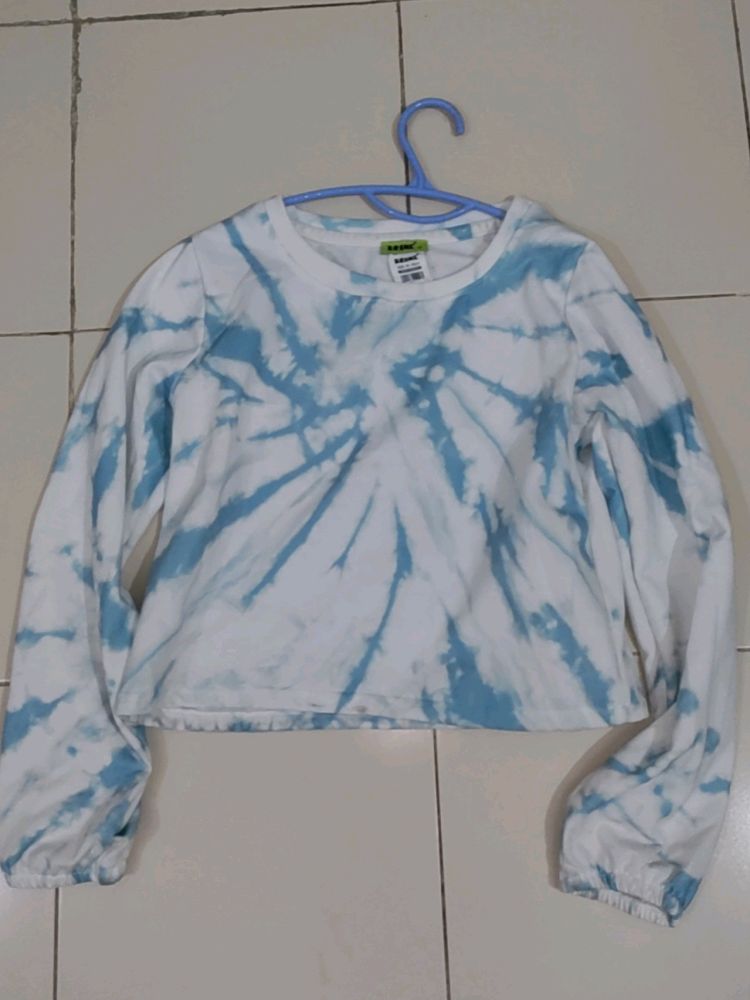 Tie Die Crop Sweatshirt