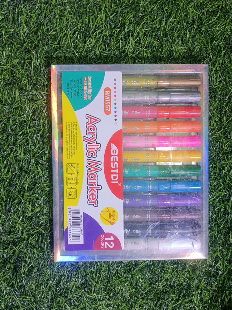 Acrylic Marker Set Of 12