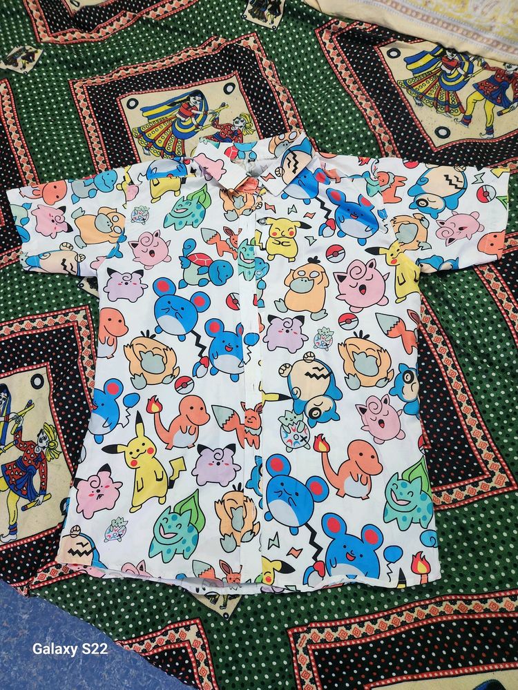 Pokemon Printed Half Sleeve Shirt