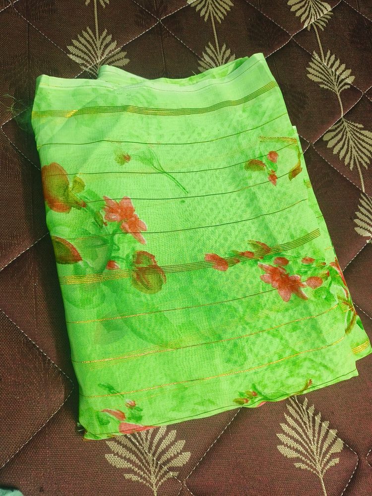 Zari Saree (Green)