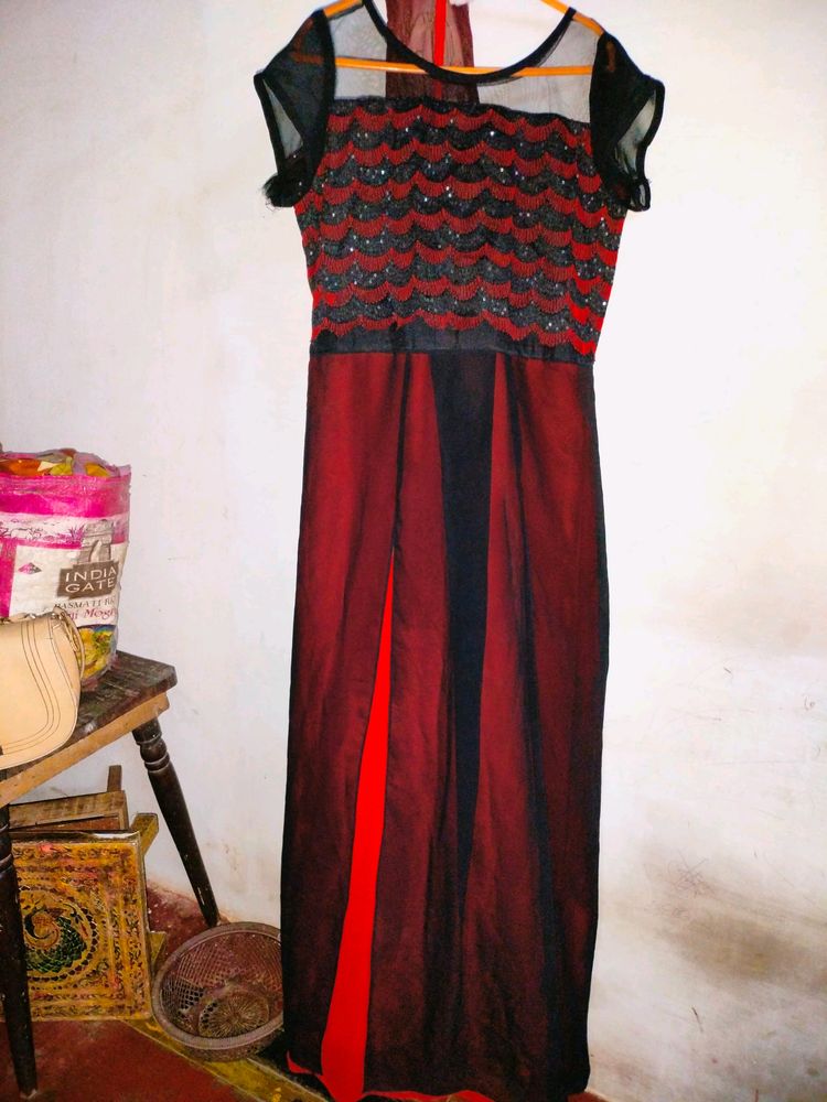 Red And Black Pritiest Dress For Women