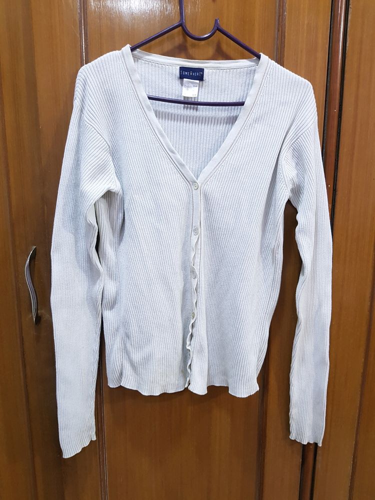 Old White Cardigan