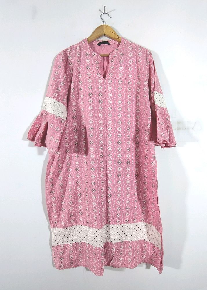 Pink Printed Kurta (Women's)