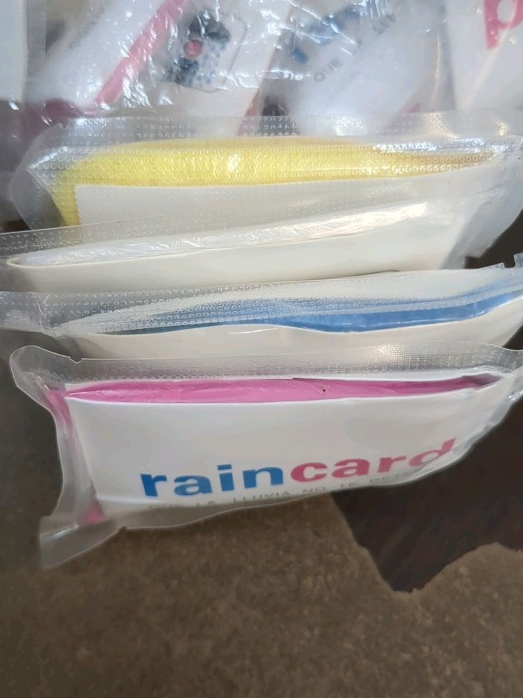 Disposable Raincoat Pink,Blue, Yellow, White