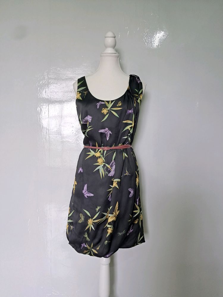 H&M Black Floral Dress