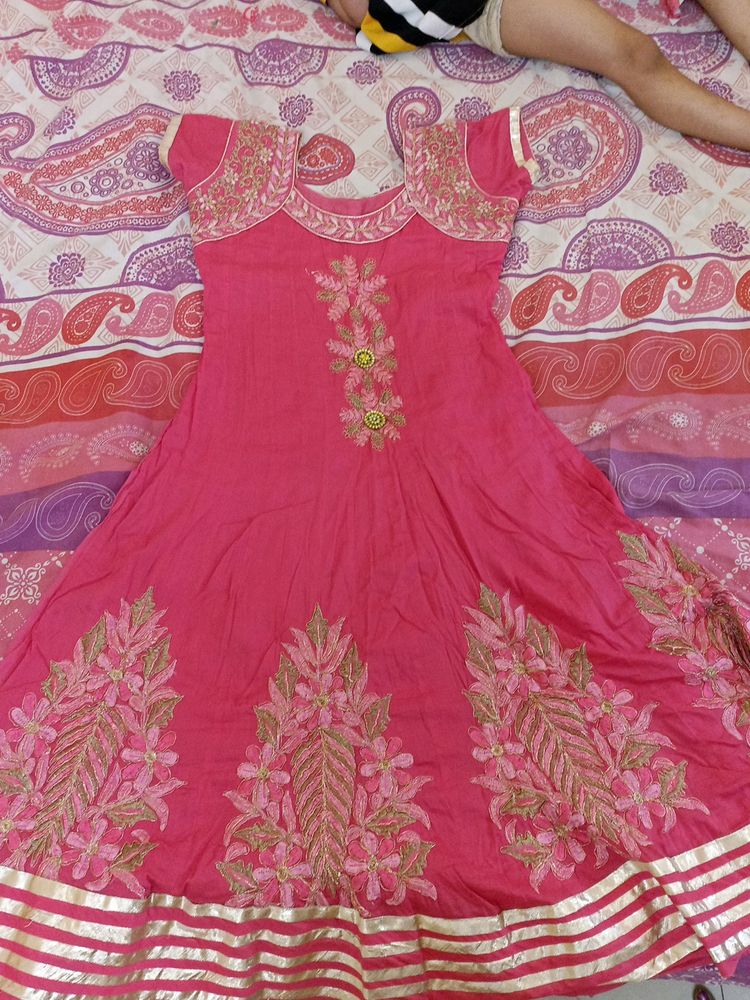 Beautiful Pink Anarkali Kurta