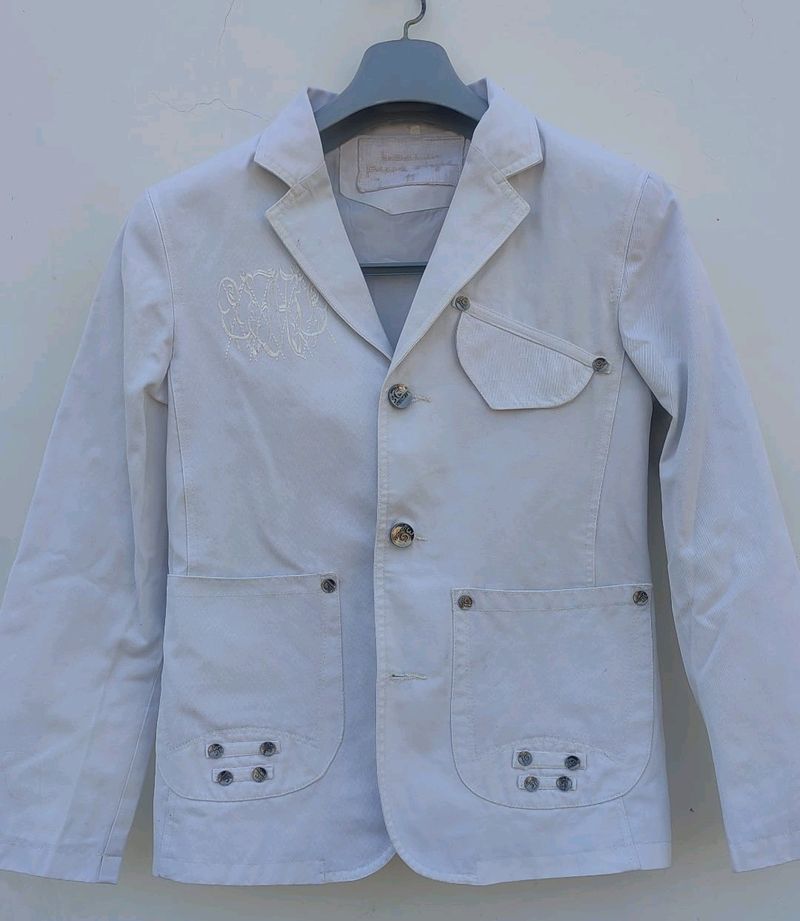 White Party Wear Blazer