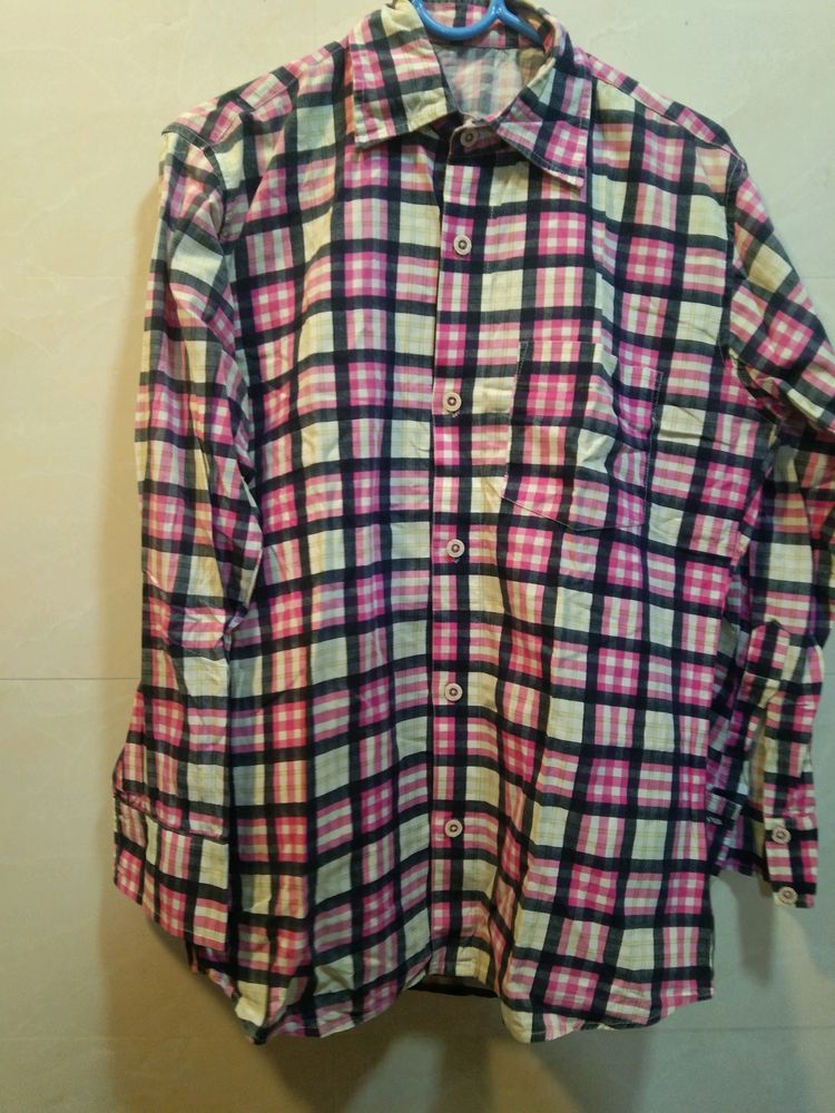 Pink Checks Shirt