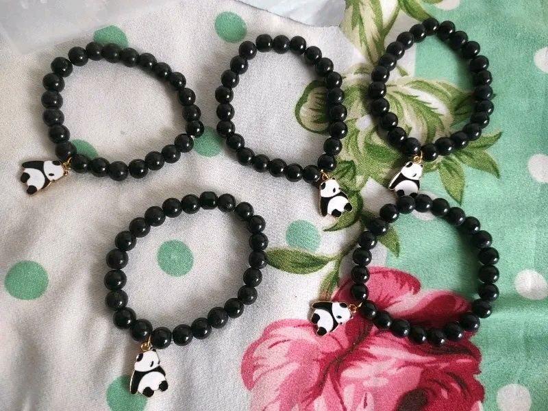 Combo Of 5 Bracelets With Panda Charms