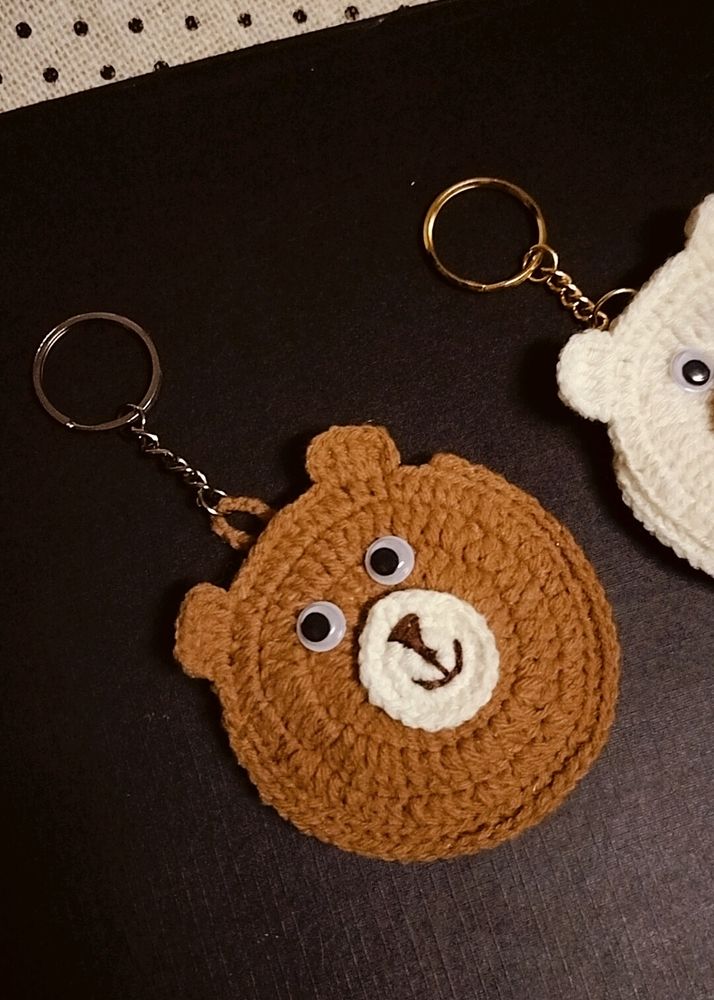 Crochet Coin Purse With Keychain