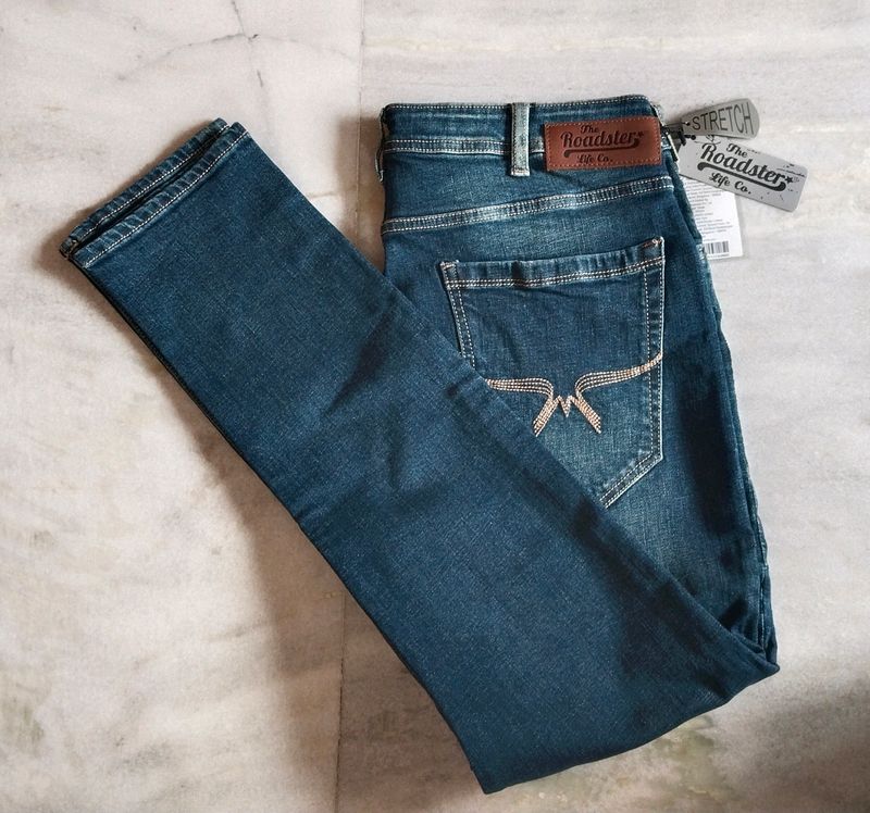 Roadster Denim Jeans with Golden Border