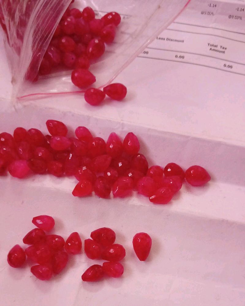 Natural Ruby Stone Drops 💧