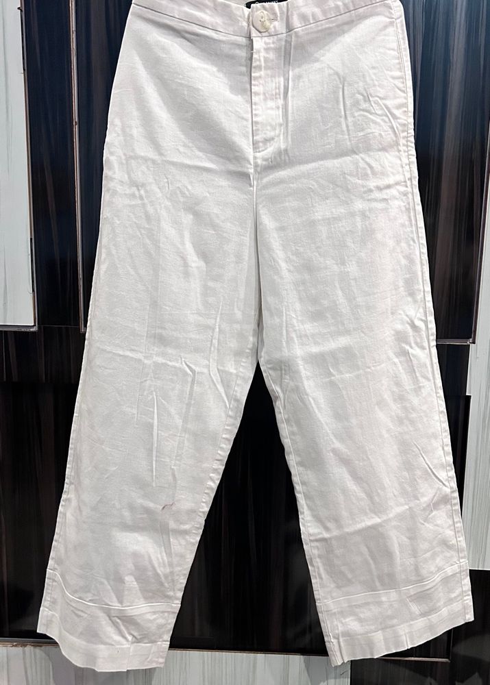 Tokyo Talkies Off White Straight Trouser Brand New