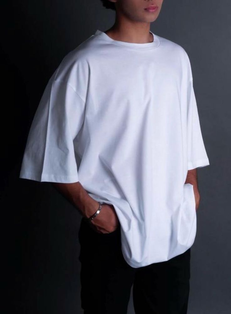 Plain White Trendy Oversized Tshirt