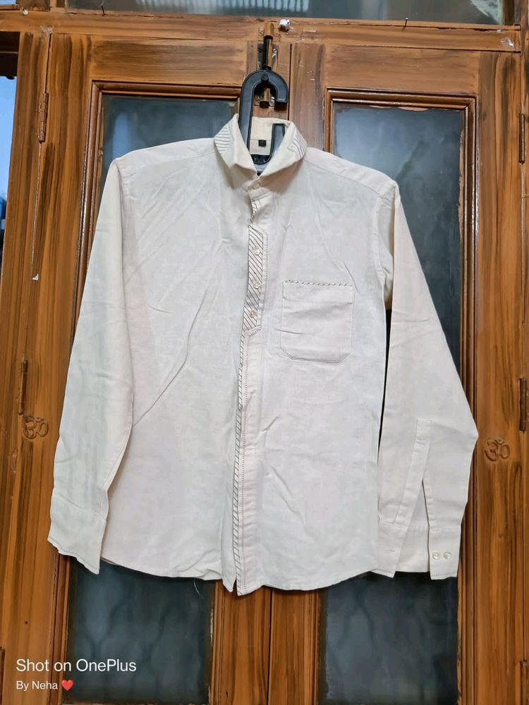 Mens Shirt Off White Colour