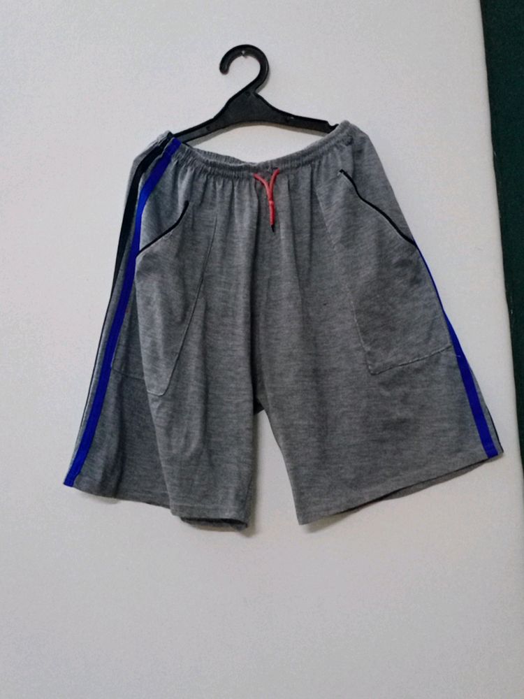 Boys Shorts In Grey Colour