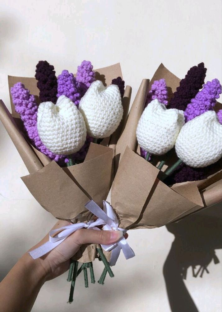 ‼️PRICE DROP ‼️ CROCHET TULIP 🌷 BOUQUET 🌷