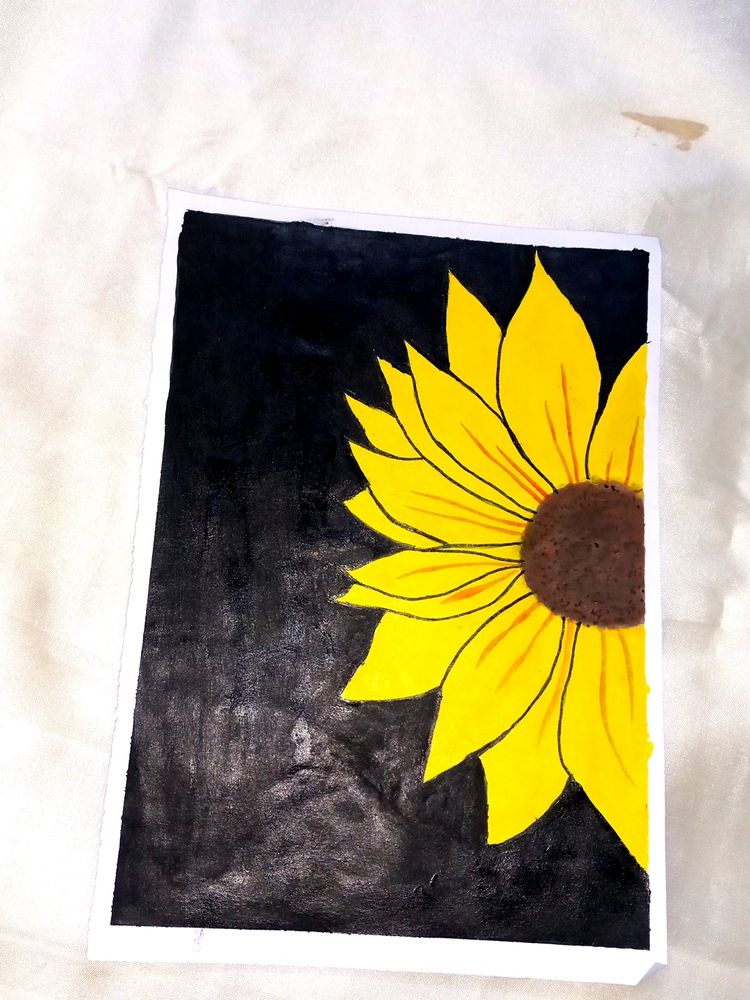 sunflower aesthetic painting 🖼🦋