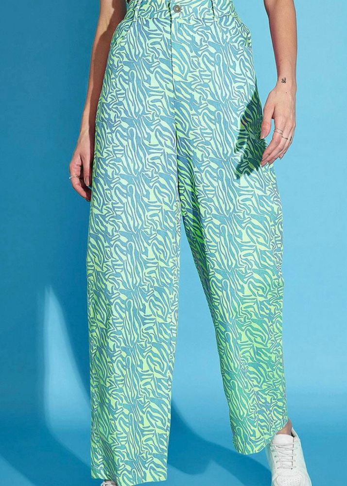 Sassafras Abstract Printed Cotton Trousers