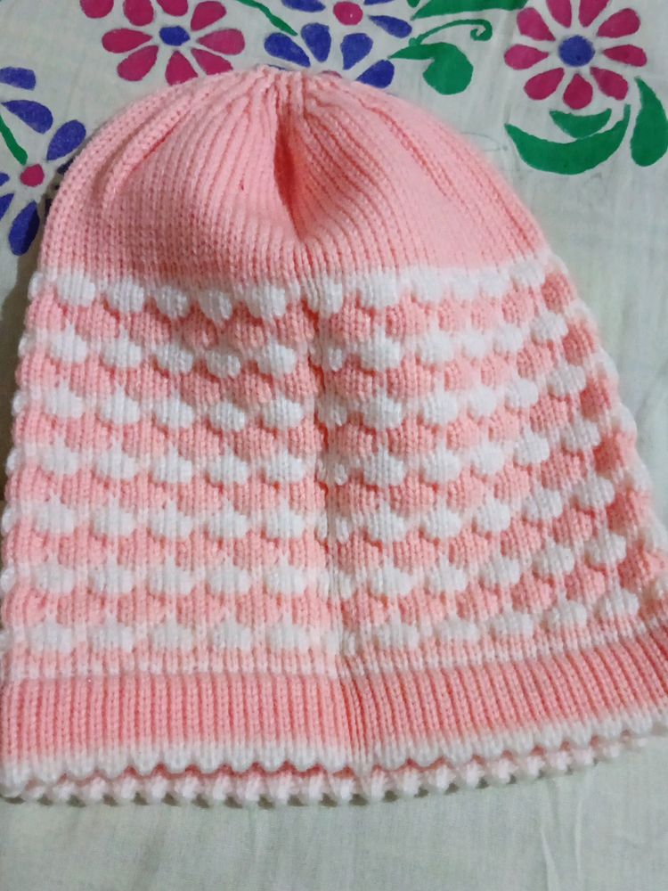 Handmade Baby Pink Cap