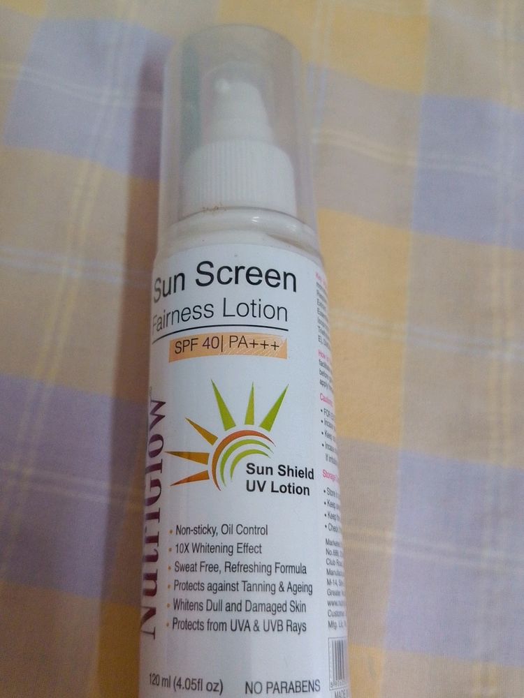 Sun Screen Fairness Lotion