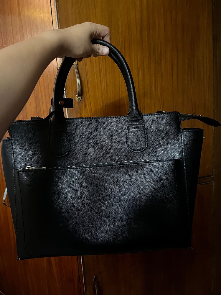 Zara Black Tote Bag