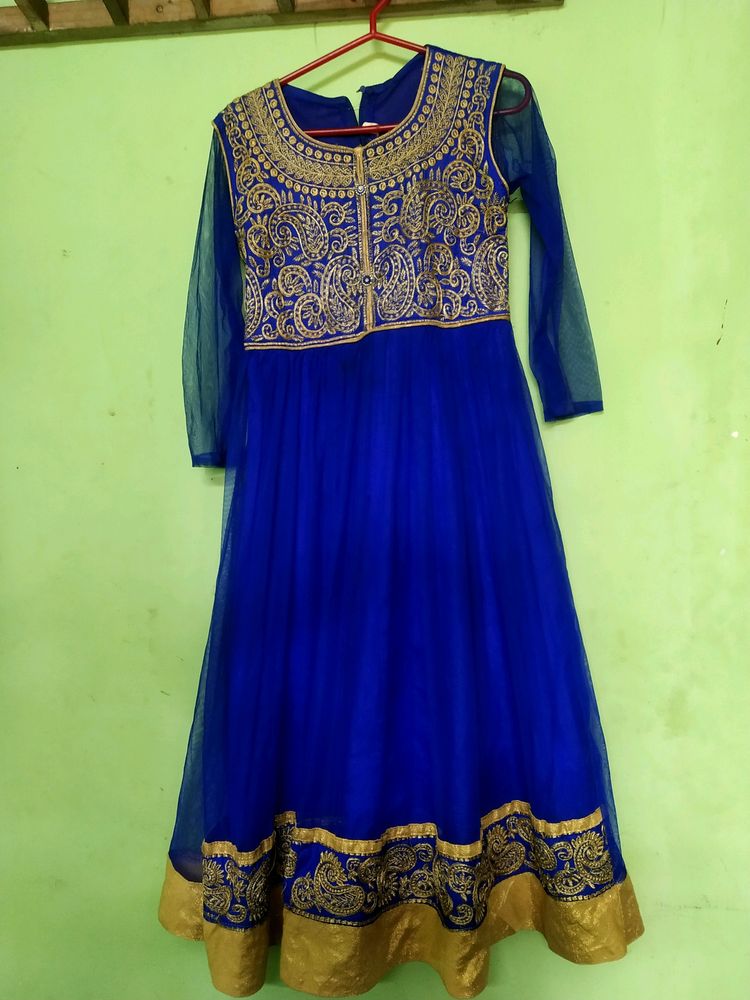 Royal Blue Long Party Wear