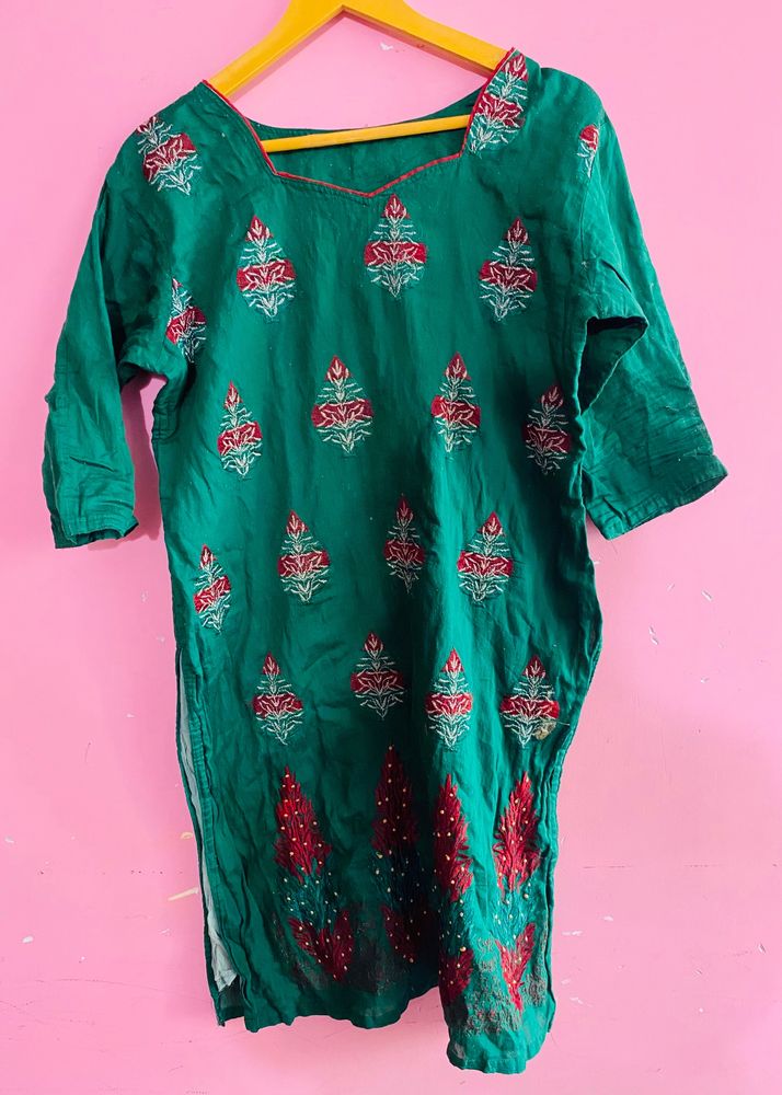 Green Colour Kurti