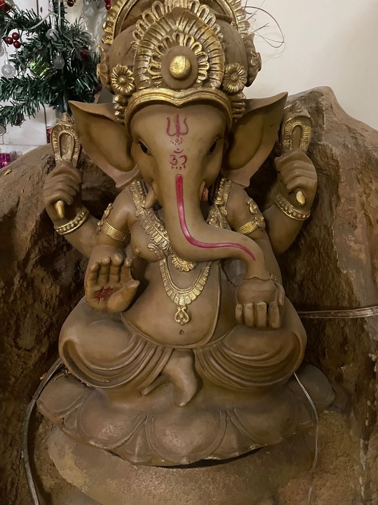 Sitting Ganesh Ji Water Fountain for Living Room/O