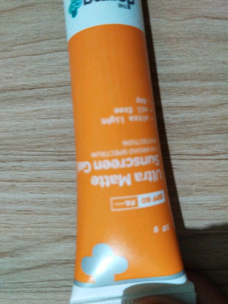 Unused Sunscreen