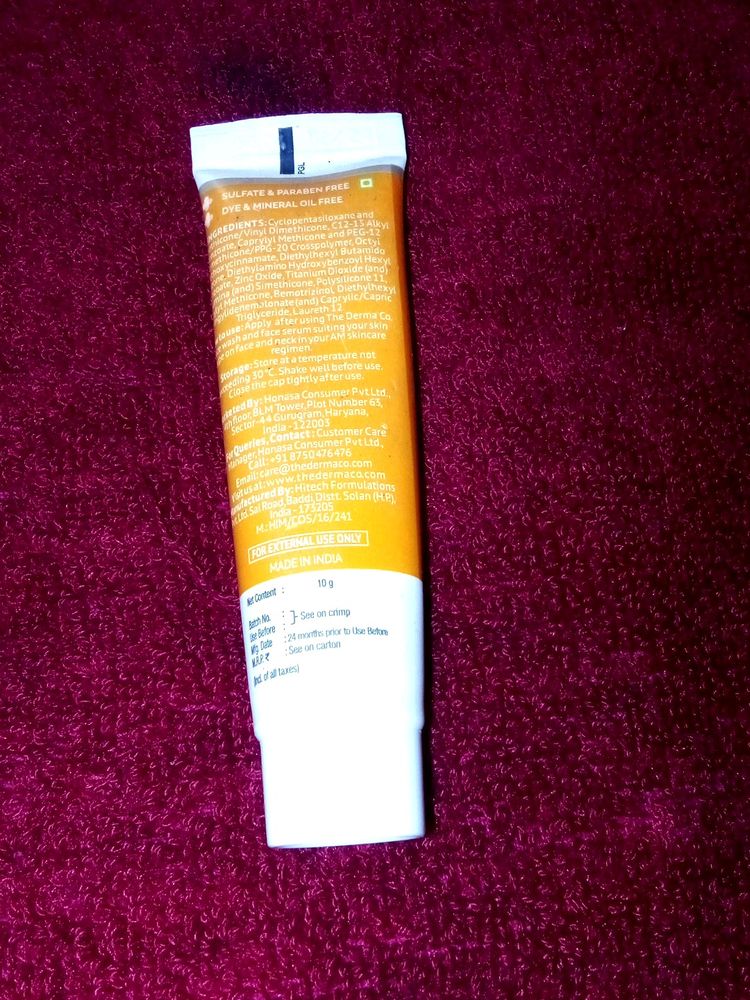 The derma Co Ultra Matte Sunscreen Gel