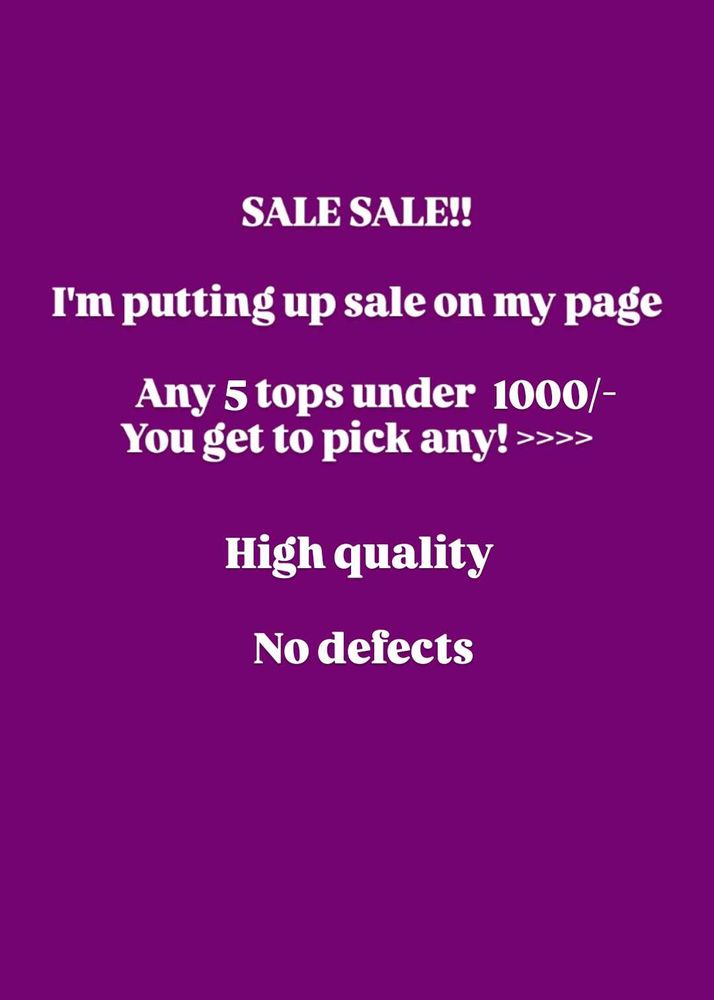 Sale - Any 5 Under 1000/-