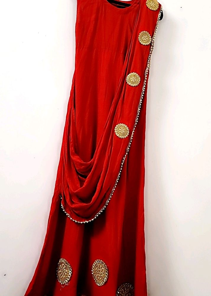 🥳 PRICE DROP DESIGNER KURTA TYPE SAREE ⭕️