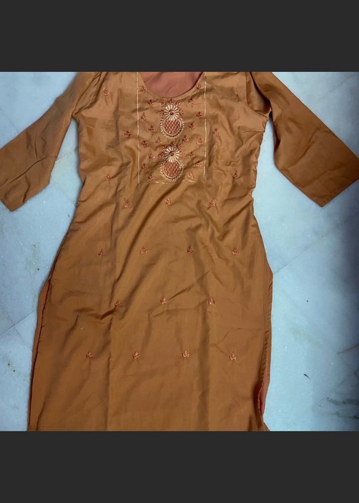 peach ethnic kurta