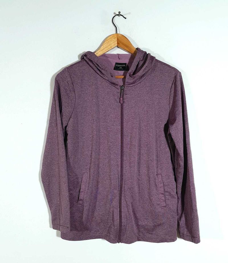 Purple Color Hoodie T-Shirt For Men's